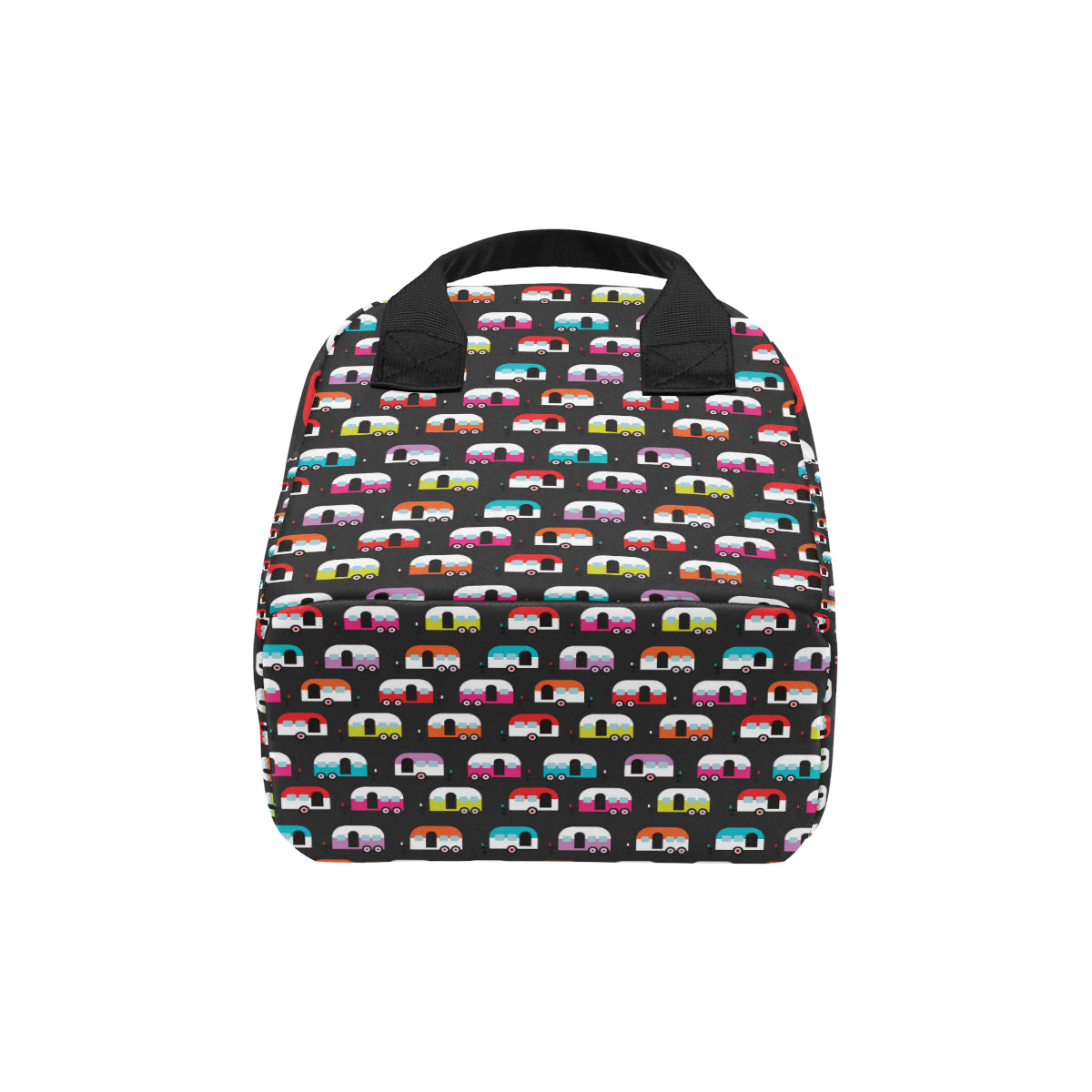 Camper Caravan Pattern Insulated Lunch Bag