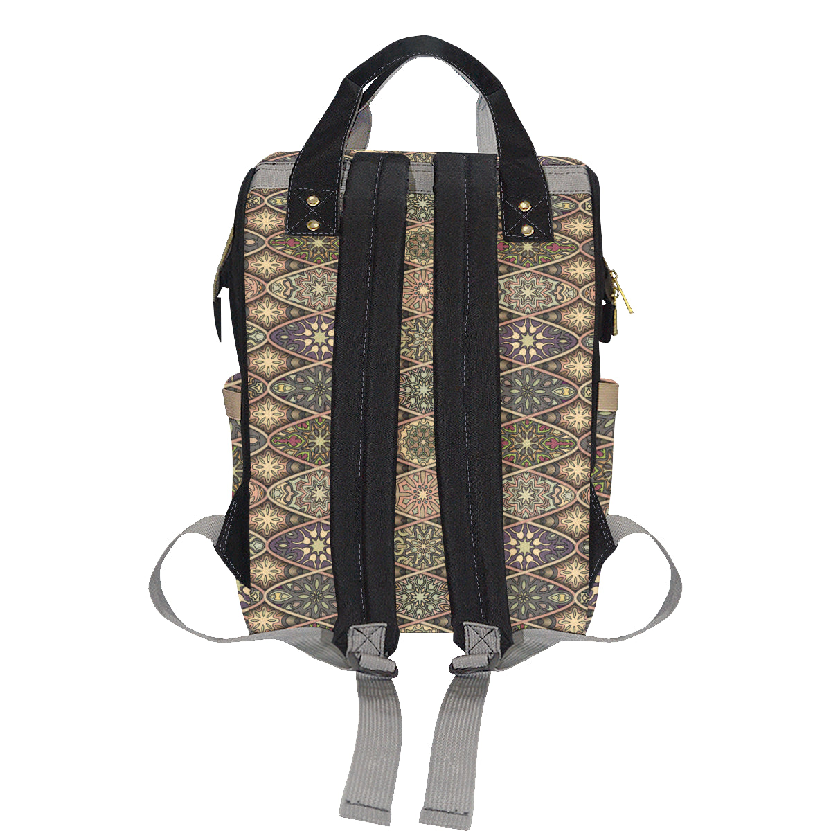 Mandala Motif Themed Design Print Diaper Bag Backpack