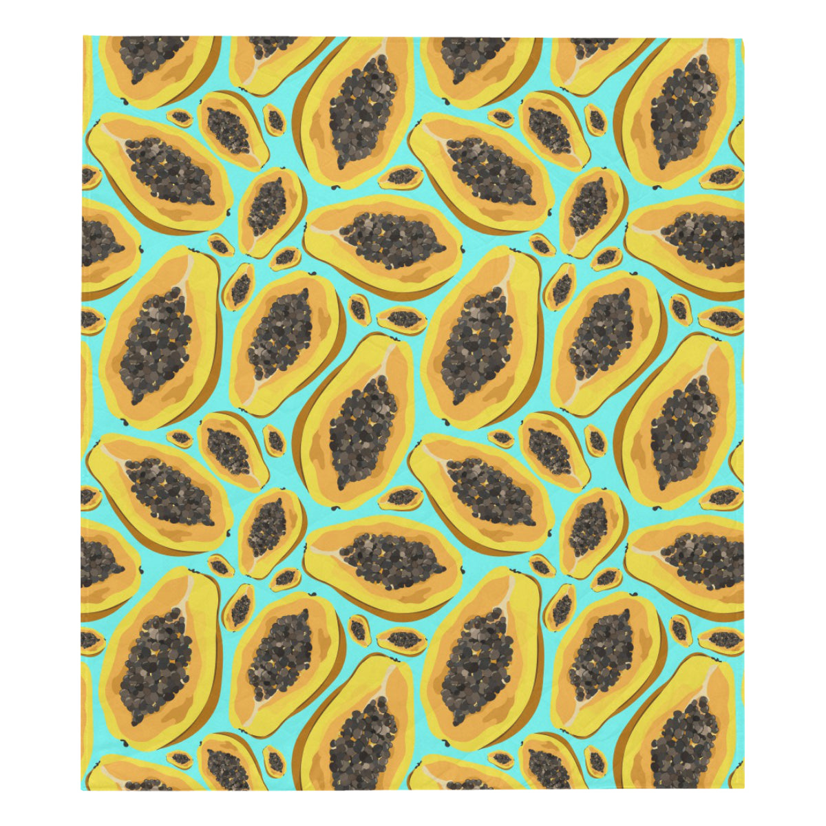 Papaya Pattern Print Design PP03 Premium Quilt