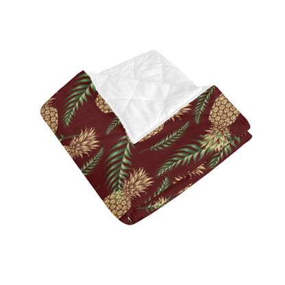 Pineapple Pattern Print Design PP013 Premium Quilt