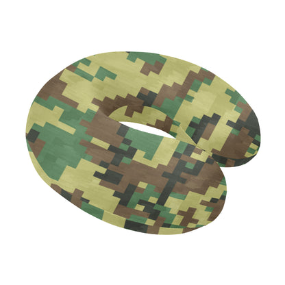 ACU Army Digital Pattern Print Design 02 U-Shaped Travel Neck Pillow