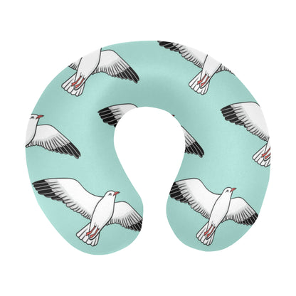 Pigeon Pattern Print Design 02 U-Shaped Travel Neck Pillow