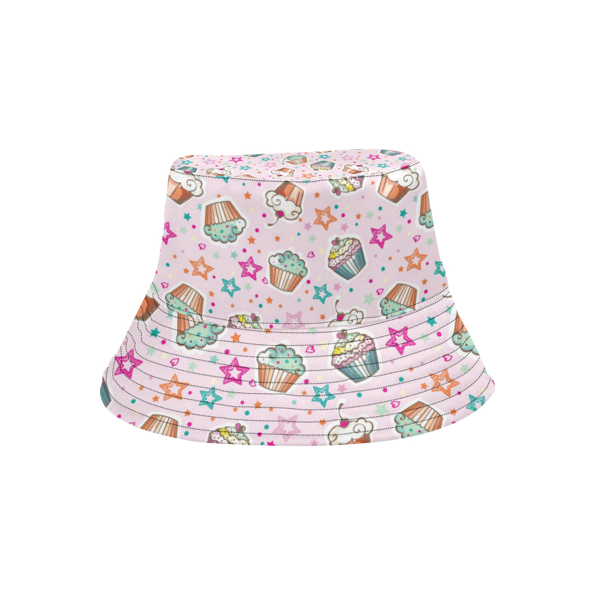 Cupcake Pattern Print Design CP03 Unisex Bucket Hat