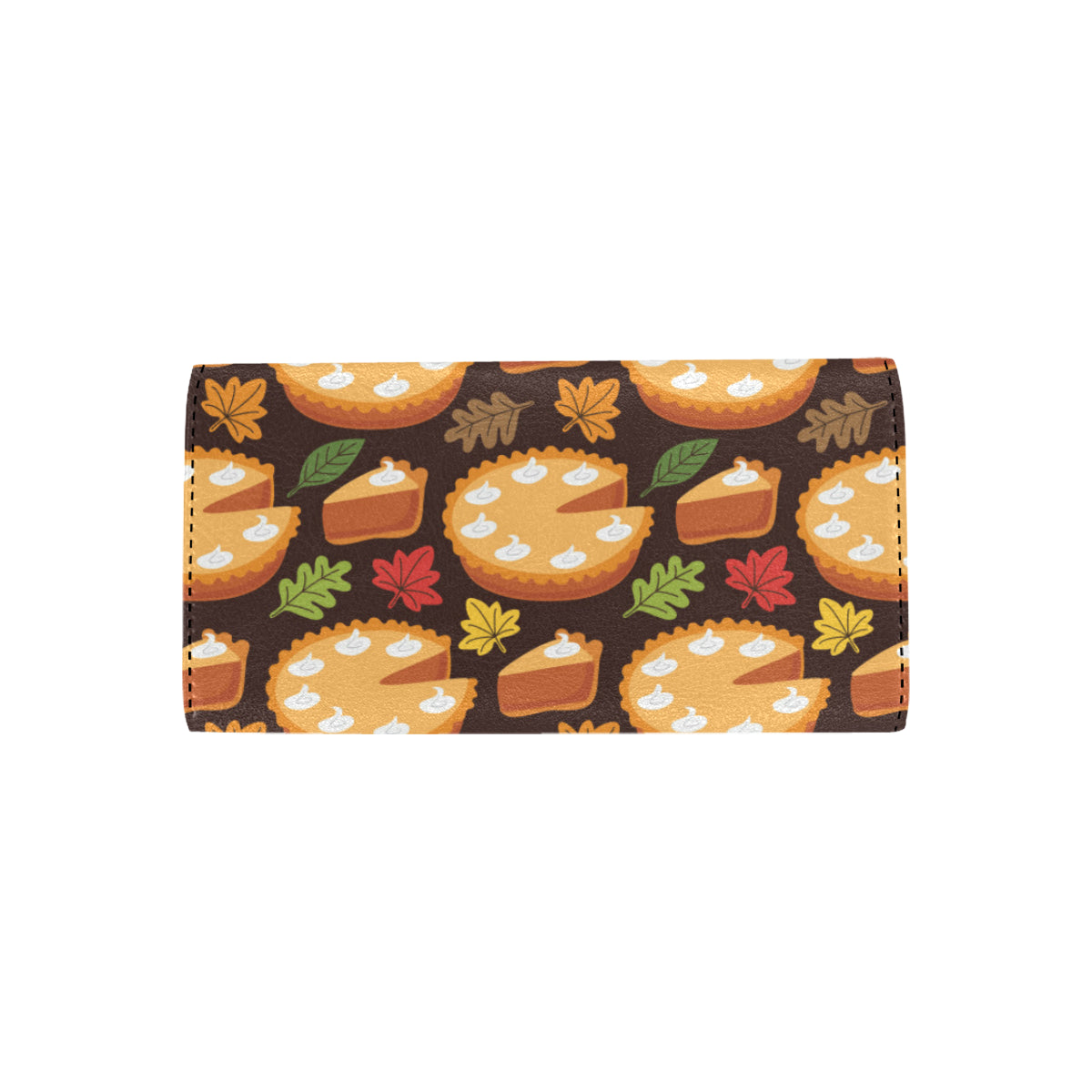 Pie Pattern Print Design A03 Women's Trifold Wallet