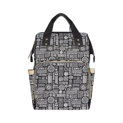 Polynesian Pattern Print Design A02 Diaper Bag Backpack