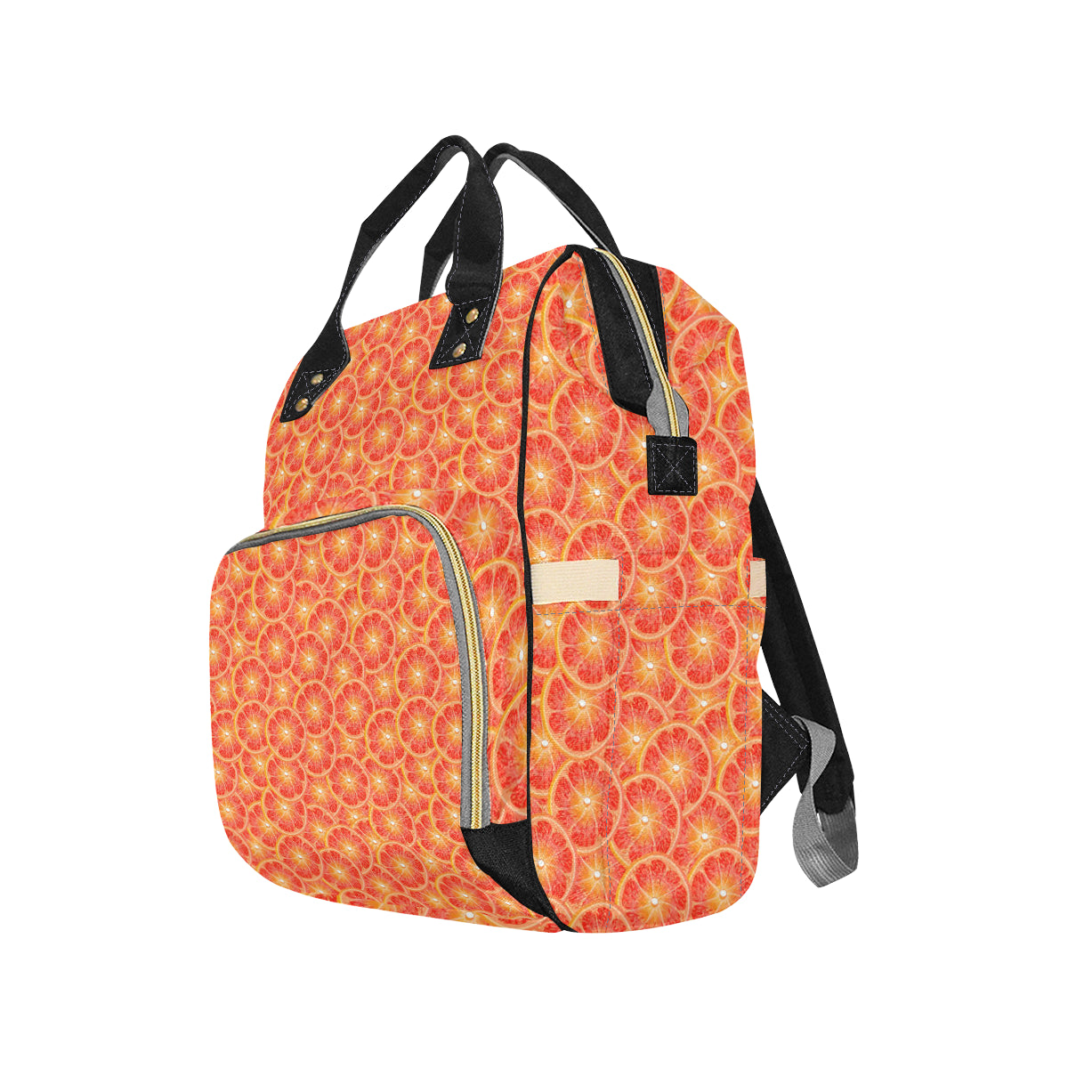 Grapefruit Pattern Print Design GF06 Diaper Bag Backpack