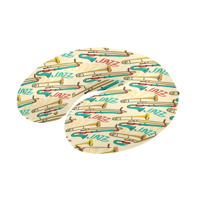 Trombone Pattern Print Design 03 U-Shaped Travel Neck Pillow