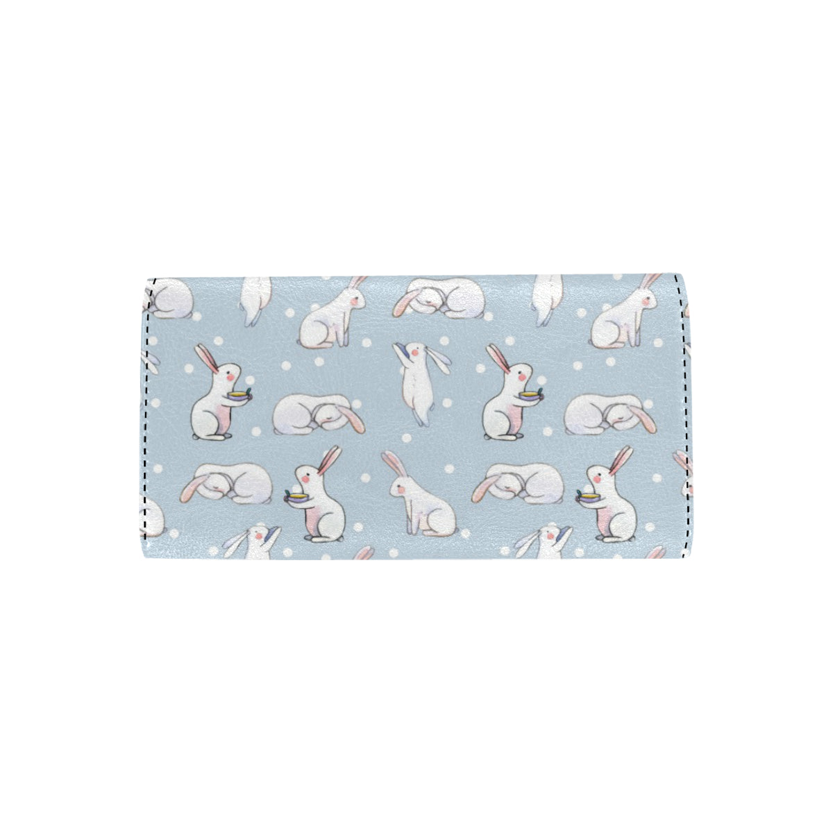 Rabbit Pattern Print Design RB06 Women's Trifold Wallet