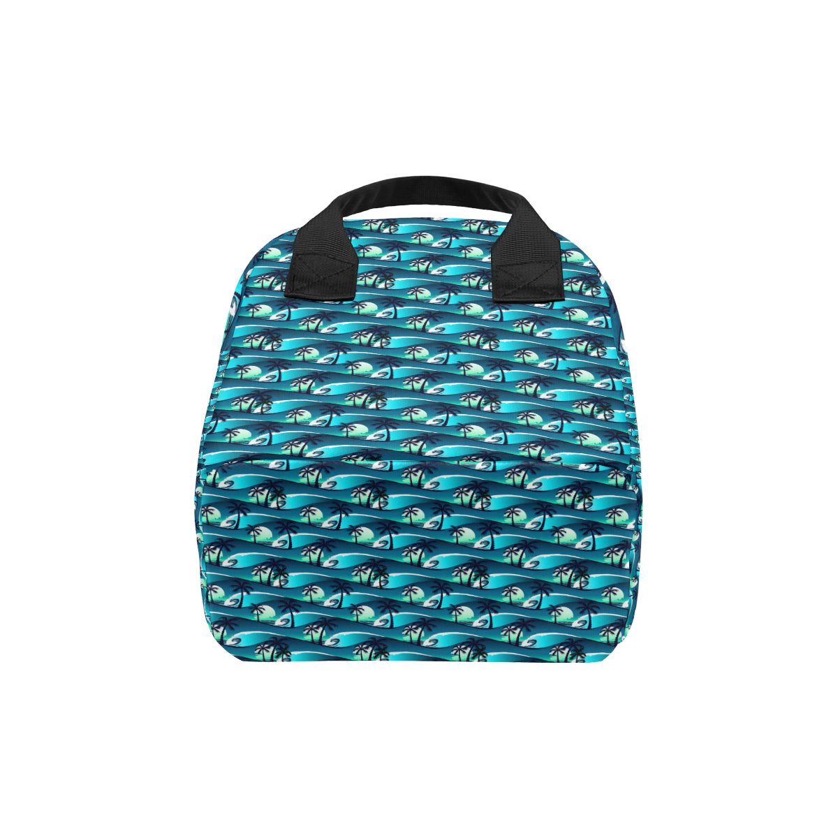 Beach Wave Design Print Insulated Lunch Bag