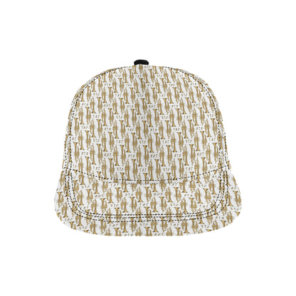 Trumpet with Music Note Print Snapback Cap