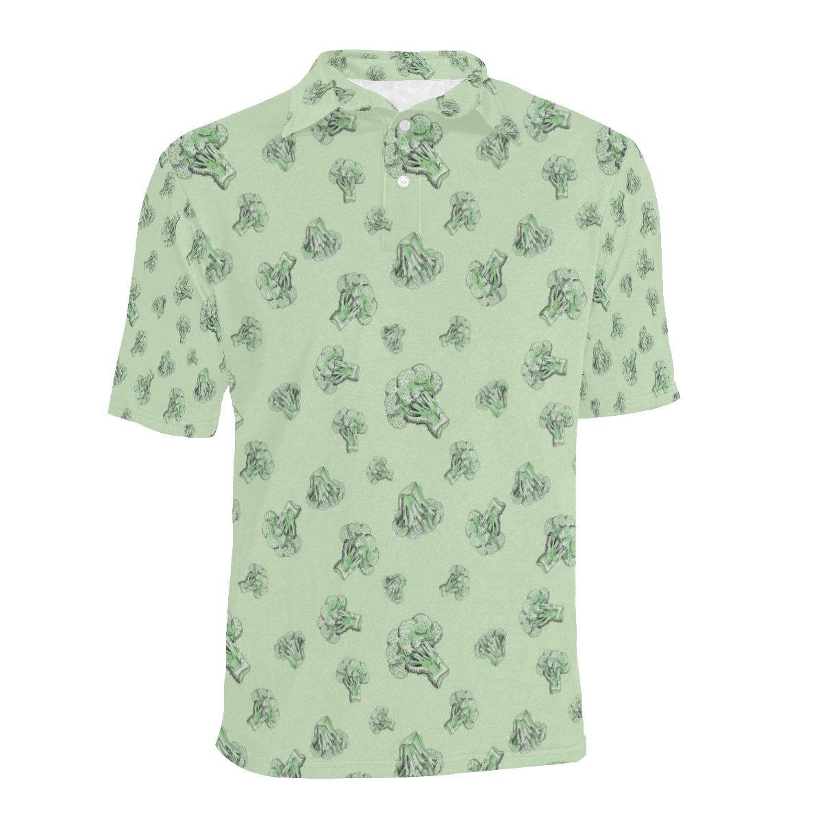 Broccoli Pattern Print Design 05 Men Polo Shirt