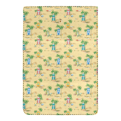Beach Themed Pattern Print Design 01 Women's Trifold Wallet