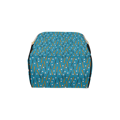 Baseball Pattern Print Design 01 Diaper Bag Backpack