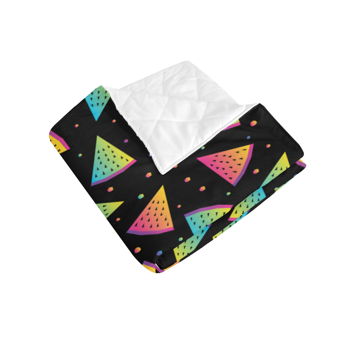 Rainbow Watermelon Pattern Print Design A04 Premium Quilt