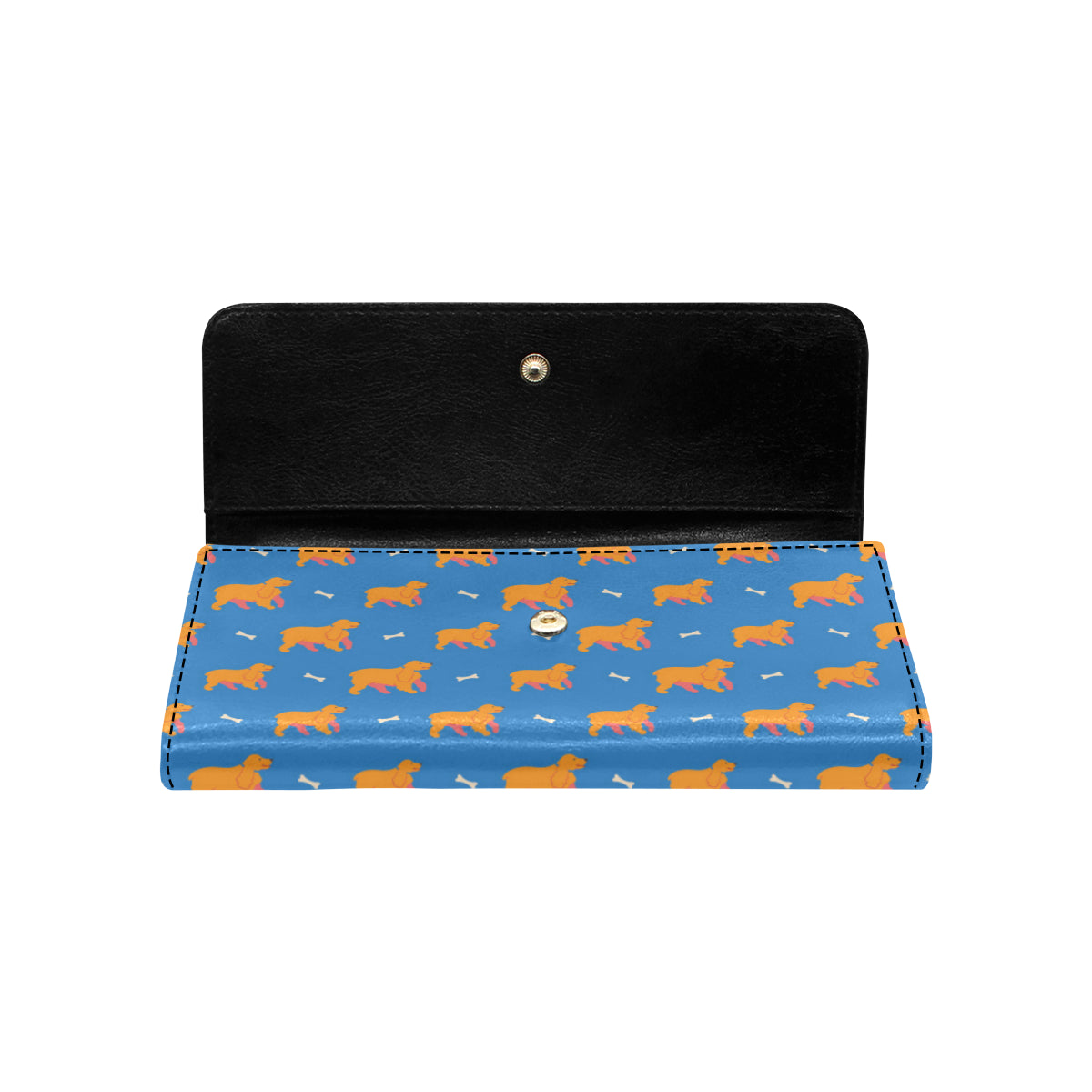 Cocker Pattern Print Design 04 Women's Trifold Wallet