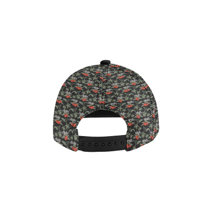 Aloha Palm Tree Design Themed Print Snapback Cap