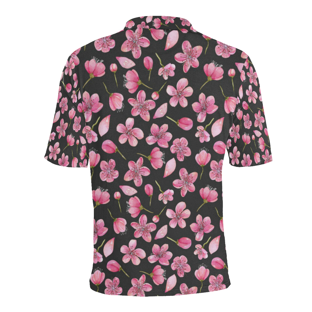 Apple blossom Pattern Print Design AB03 Men Polo Shirt