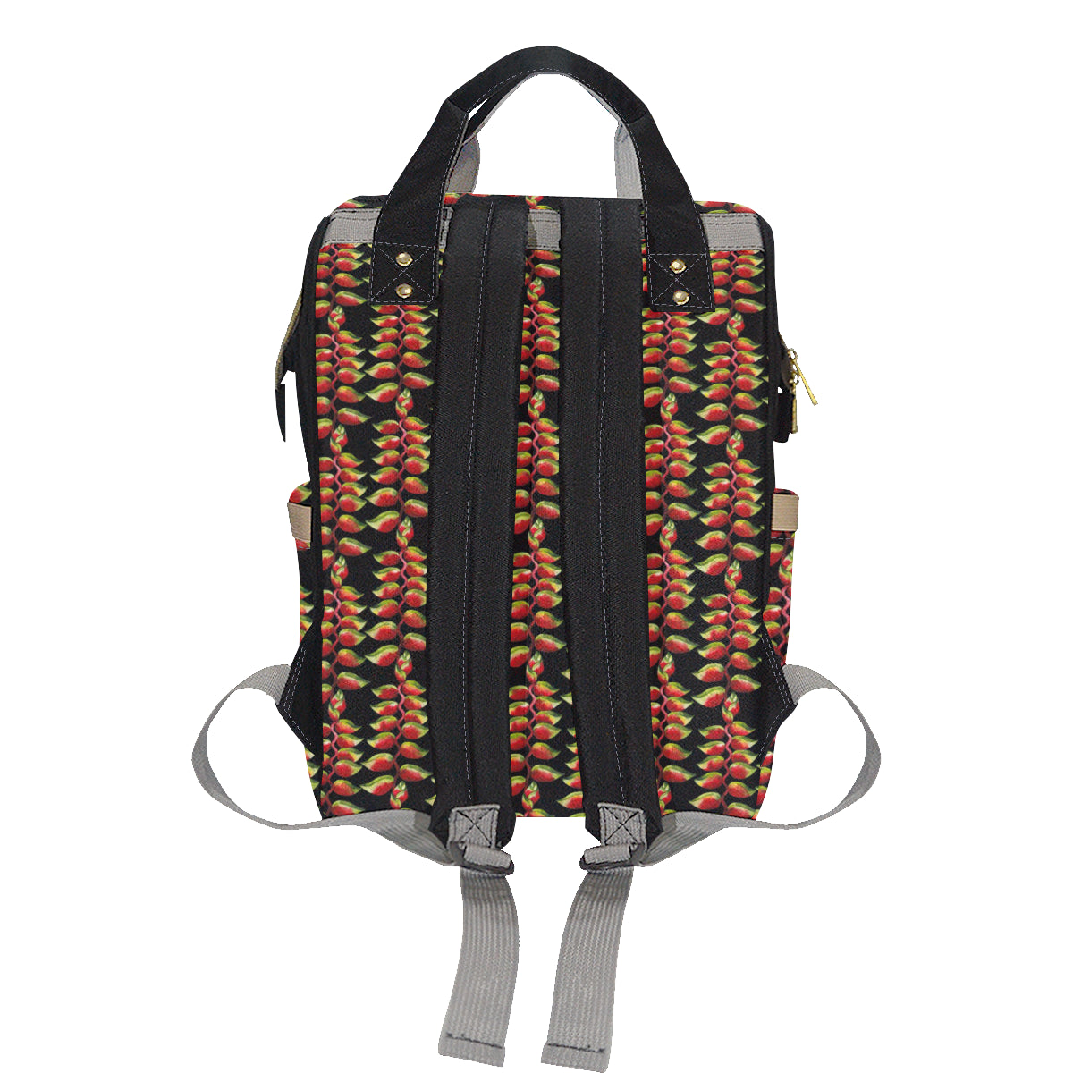 Heliconia Pattern Print Design HL05 Diaper Bag Backpack