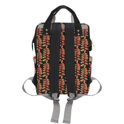 Heliconia Pattern Print Design HL05 Diaper Bag Backpack