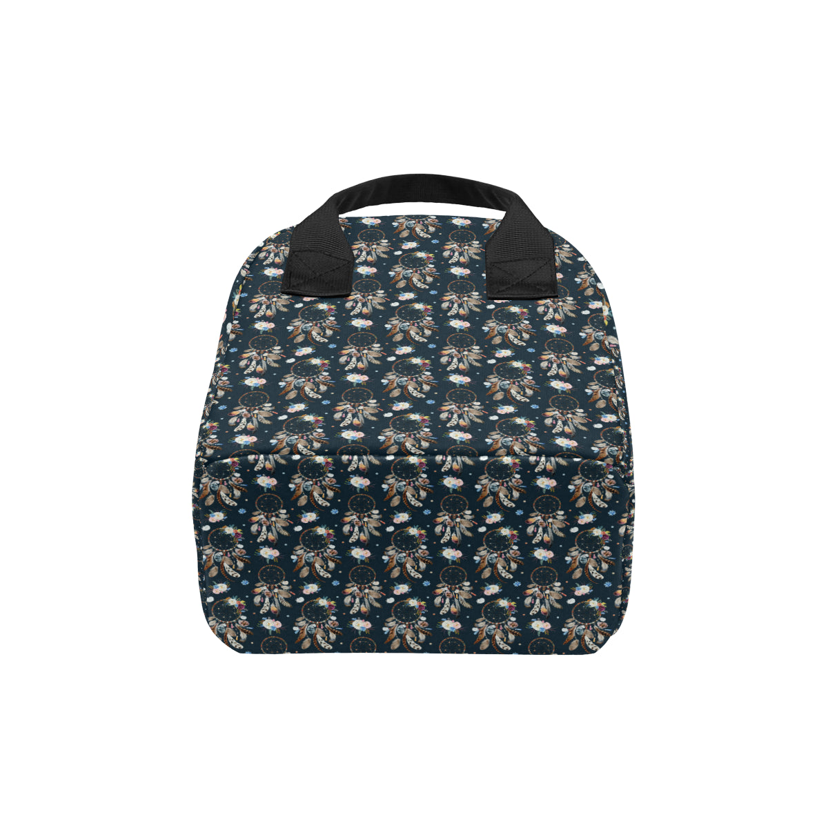 Dream Catcher Boho Floral Style Insulated Lunch Bag