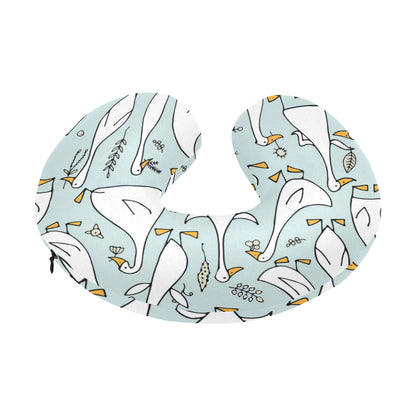 Goose Pattern Print Design 03 U-Shaped Travel Neck Pillow