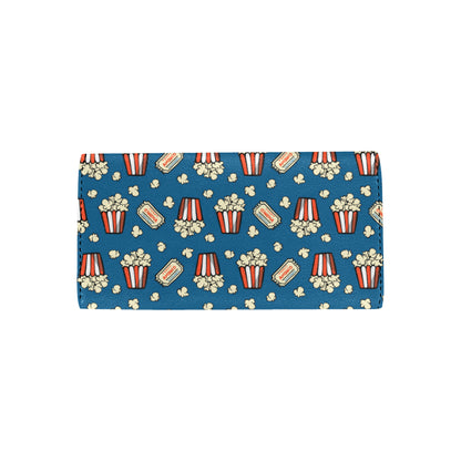 Popcorn Pattern Print Design A03 Women's Trifold Wallet