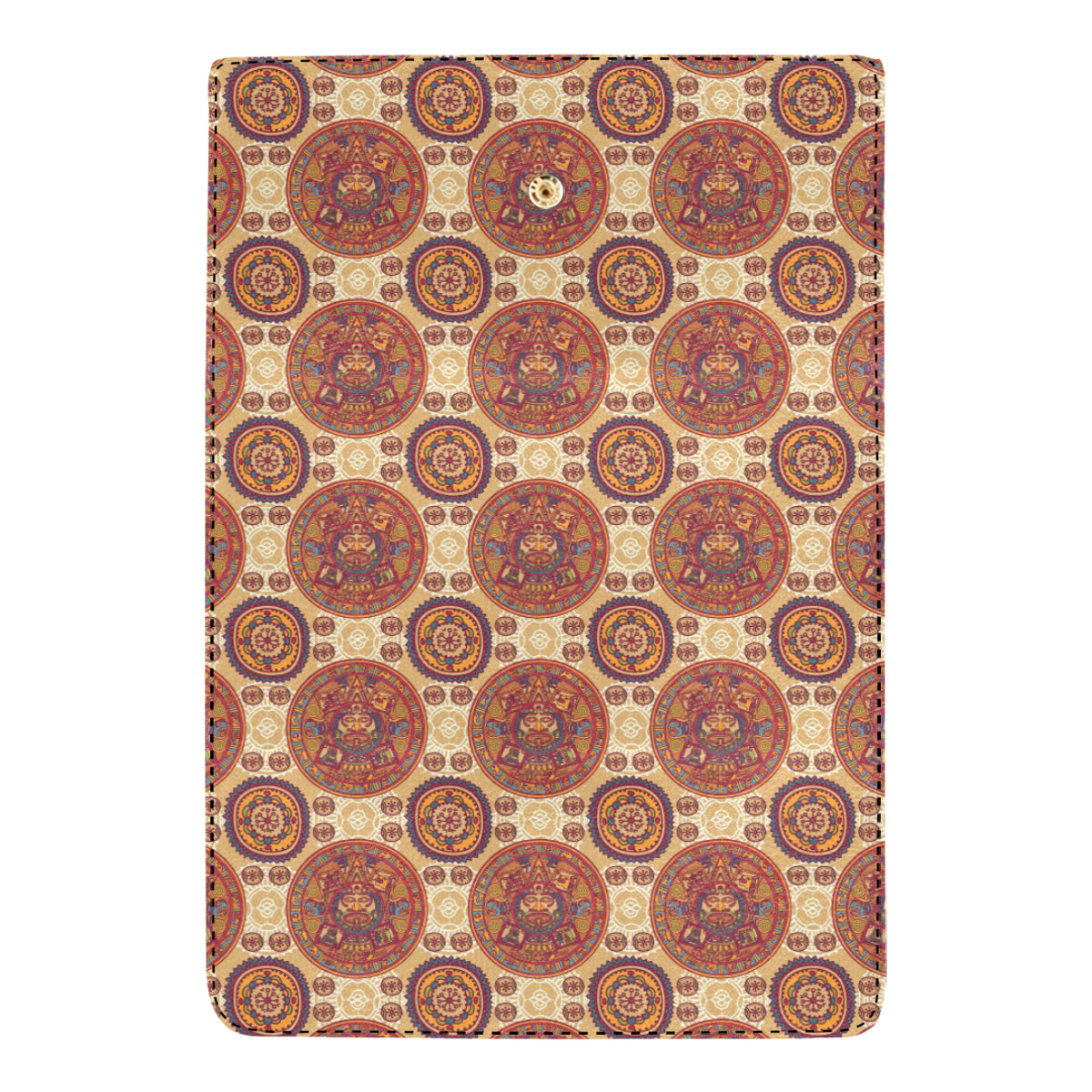 Calendar Aztec Pattern Print Design 01 Women's Trifold Wallet