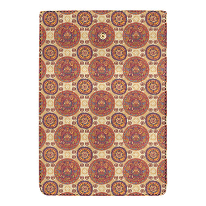Calendar Aztec Pattern Print Design 01 Women's Trifold Wallet