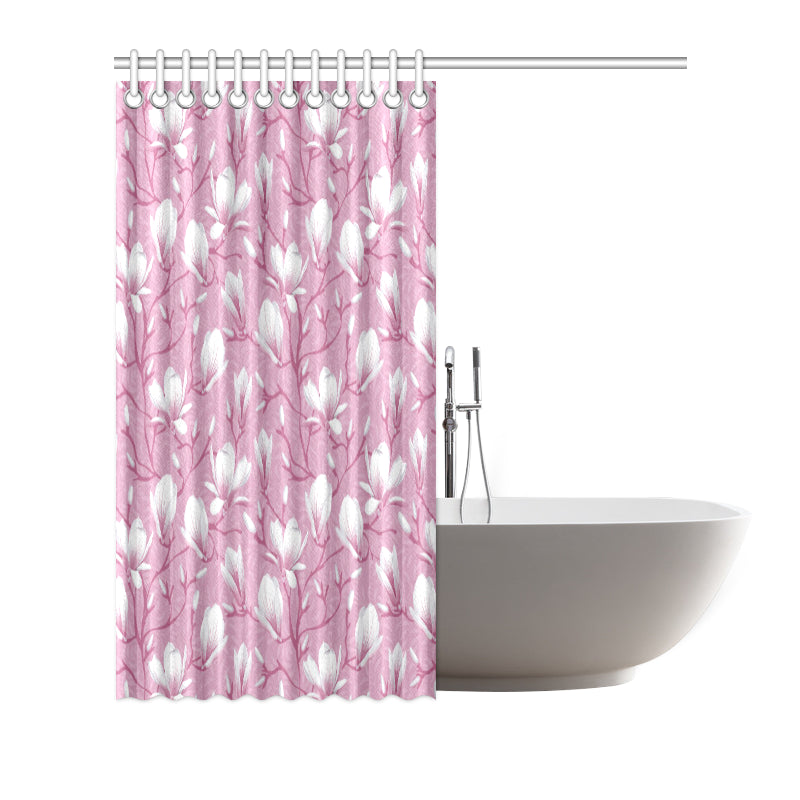 Magnolia Pattern Print Design MAG05 Shower Curtain