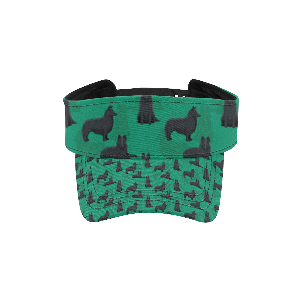 Belgian Sheepdog Pattern Print Design 01 Unisex Sun Visor