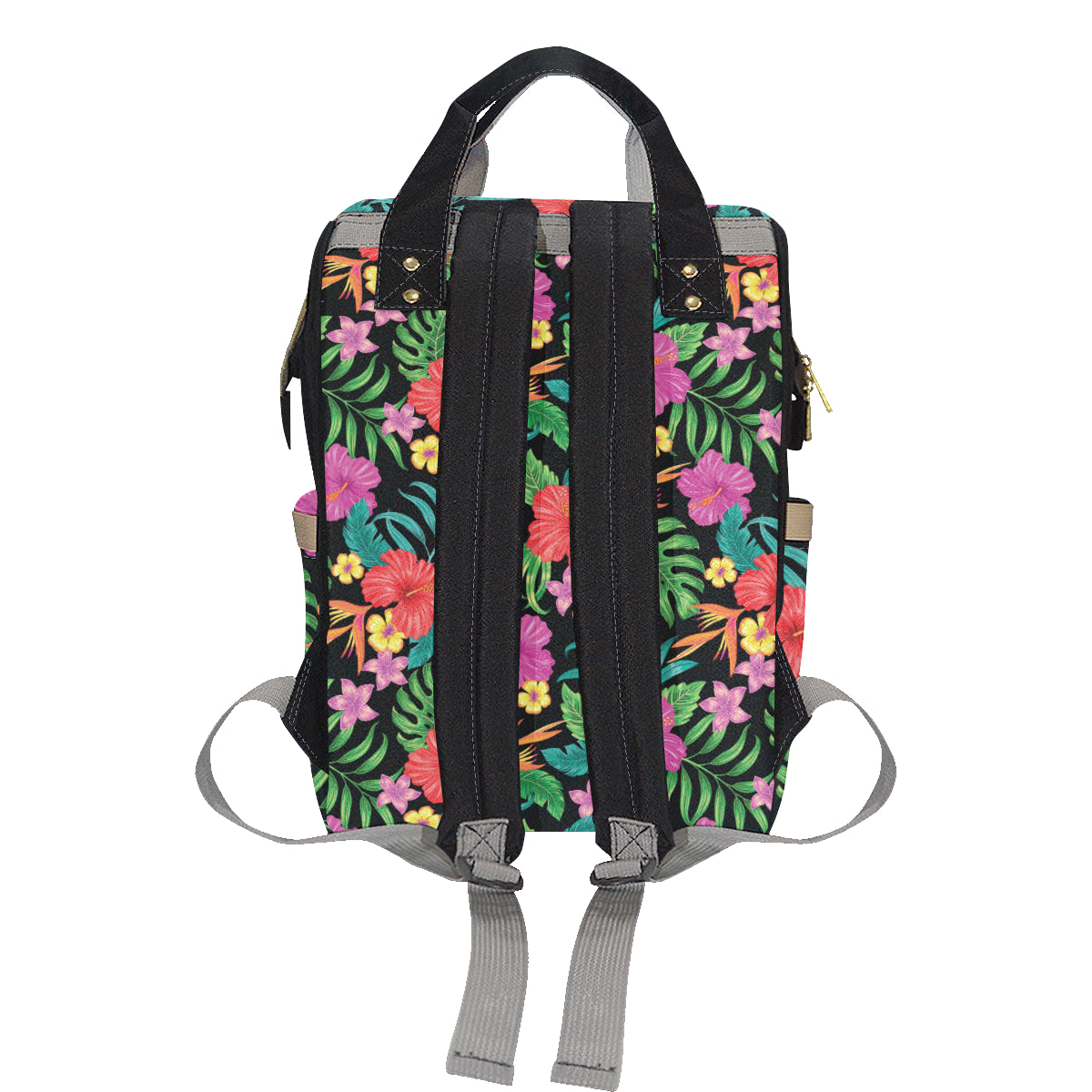 Hibiscus Red Hawaiian Flower Diaper Bag Backpack