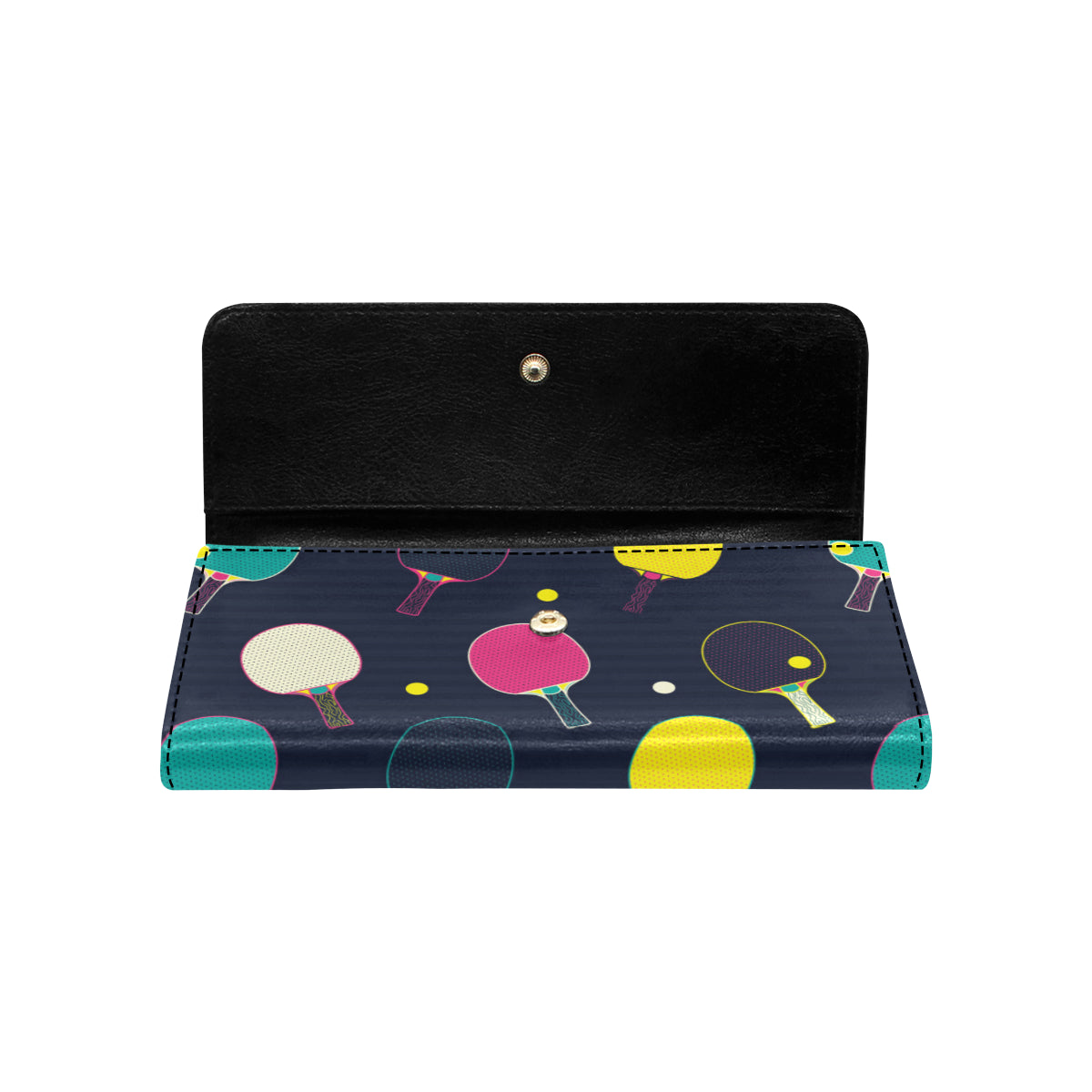 Ping Pong Pattern Print Design A04 Women's Trifold Wallet