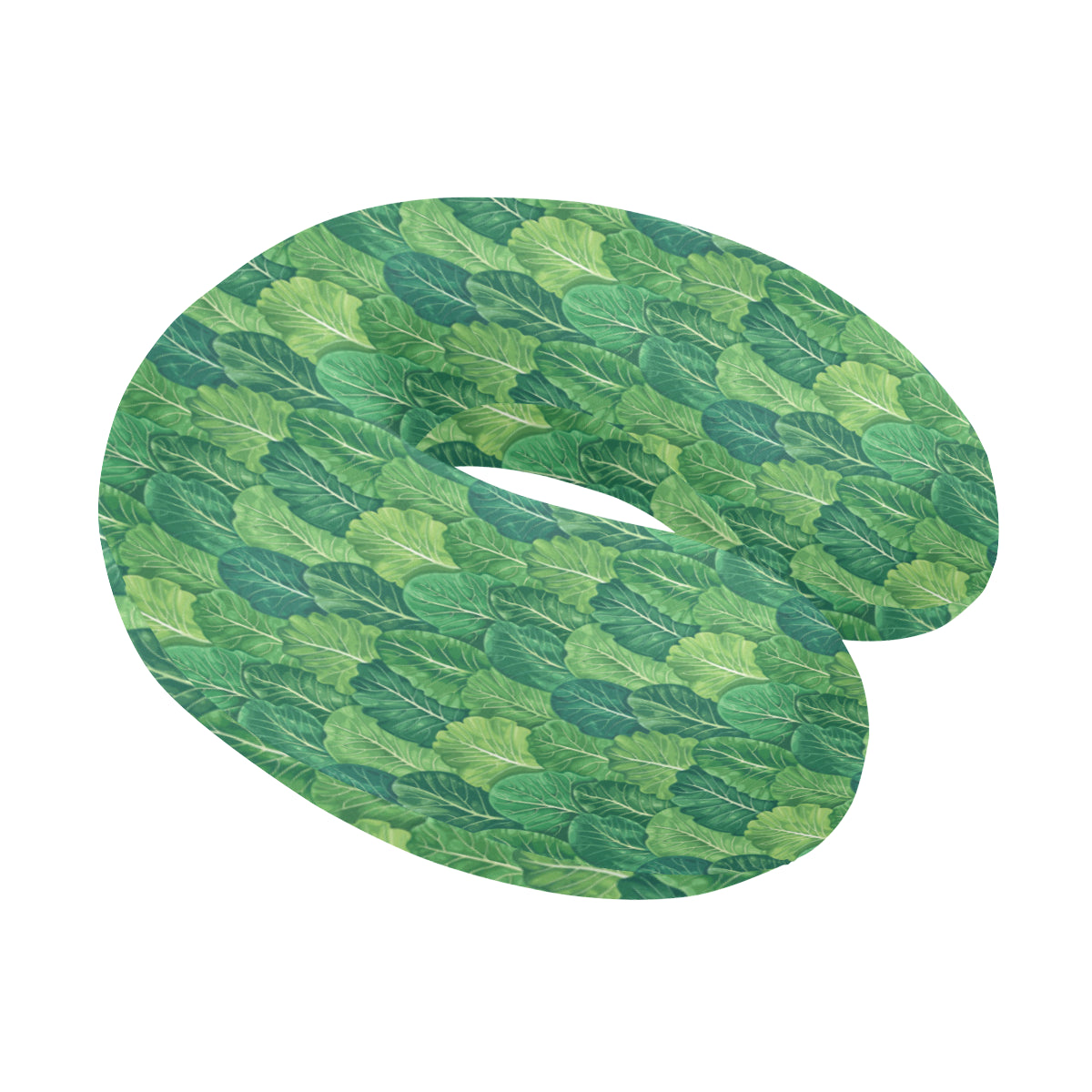 Cabbage Pattern Print Design 02 U-Shaped Travel Neck Pillow