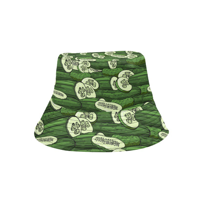 Cucumber Pattern Print Design CC01 Unisex Bucket Hat