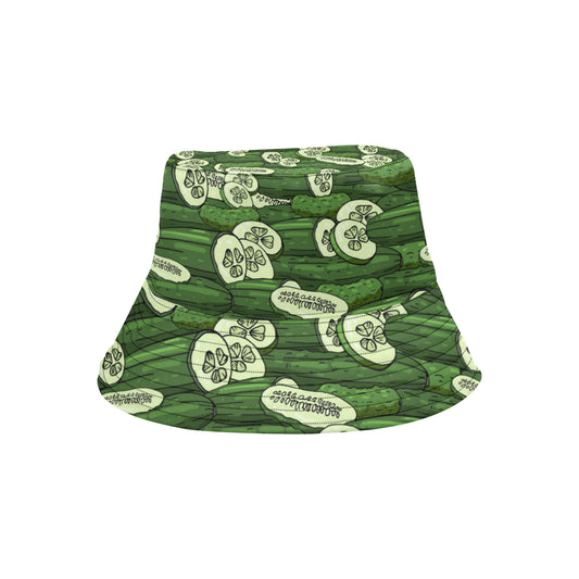 Cucumber Pattern Print Design CC01 Unisex Bucket Hat