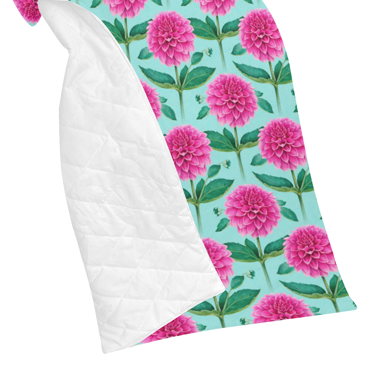 Dahlia Pattern Print Design DH08 Premium Quilt