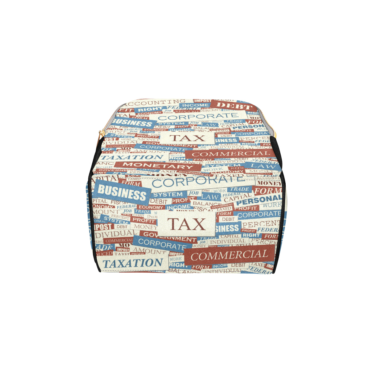 Accounting Financial Pattern Print Design 01 Diaper Bag Backpack