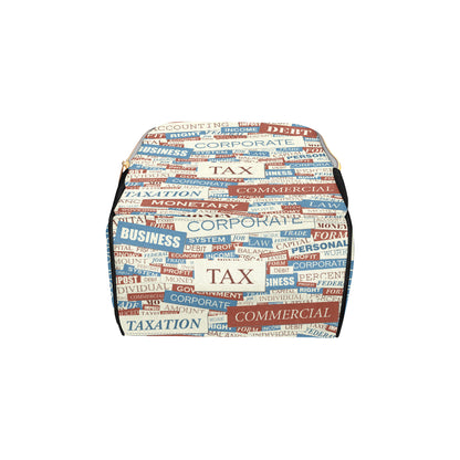 Accounting Financial Pattern Print Design 01 Diaper Bag Backpack