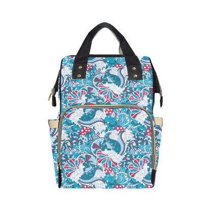Funky Retro Pattern Print Design A05 Diaper Bag Backpack
