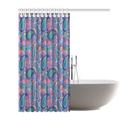 Paisley Colorful Pattern Print Design A02 Shower Curtain