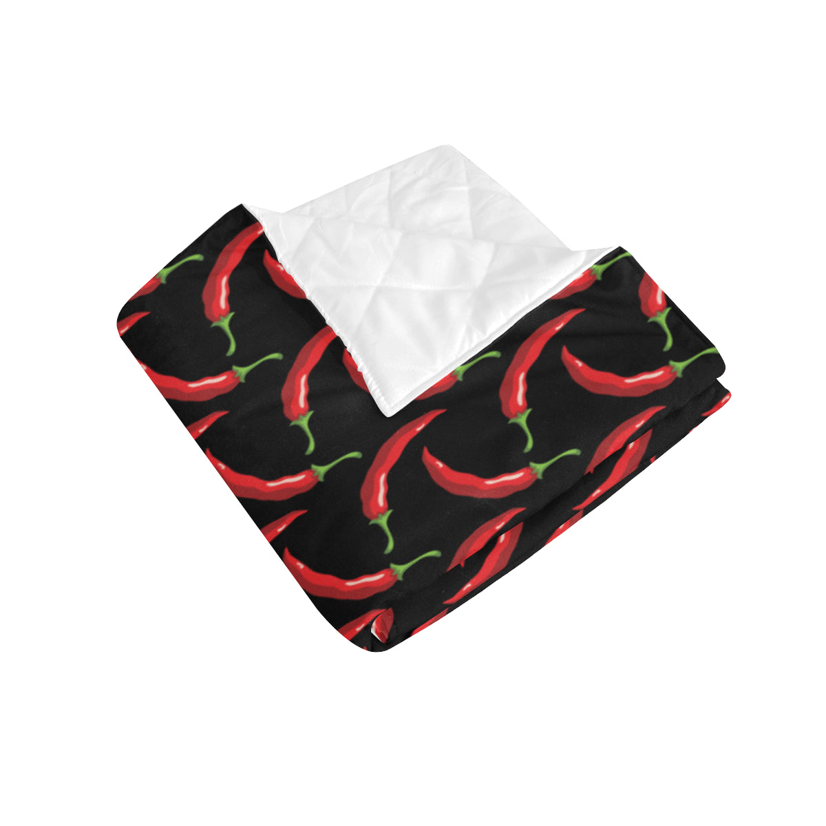 Chilli Pepper Pattern Print Design 01 Premium Quilt