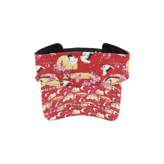 Crane Pattern Print Design 04 Unisex Sun Visor