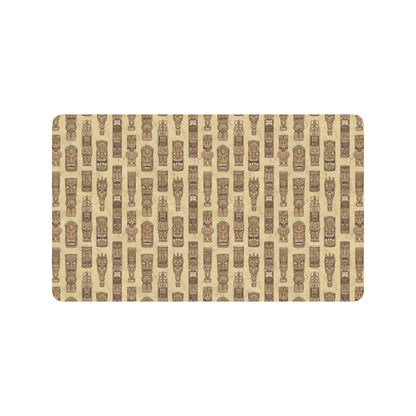 Totem Tiki Style Themed Design Rubber Doormat