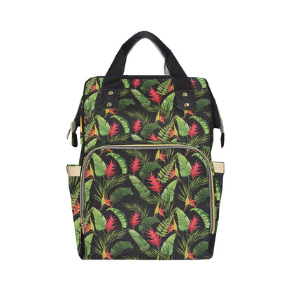 Bird Of Paradise Pattern Print Design BOP010 Diaper Bag Backpack