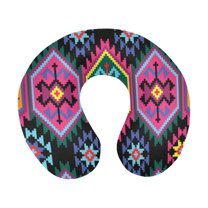 Mexican Pattern Print Design 02 U-Shaped Travel Neck Pillow