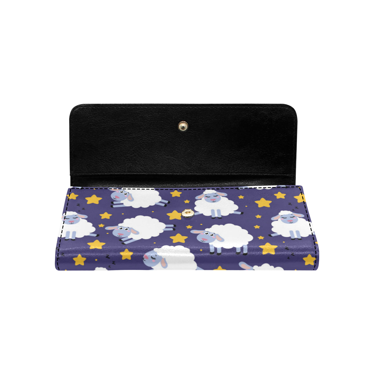 Sheep Pattern Print Design 03 Women's Trifold Wallet