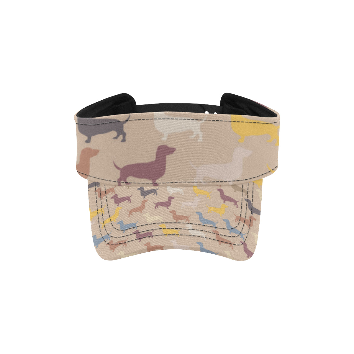 Dachshund Pattern Print Design 03 Unisex Sun Visor