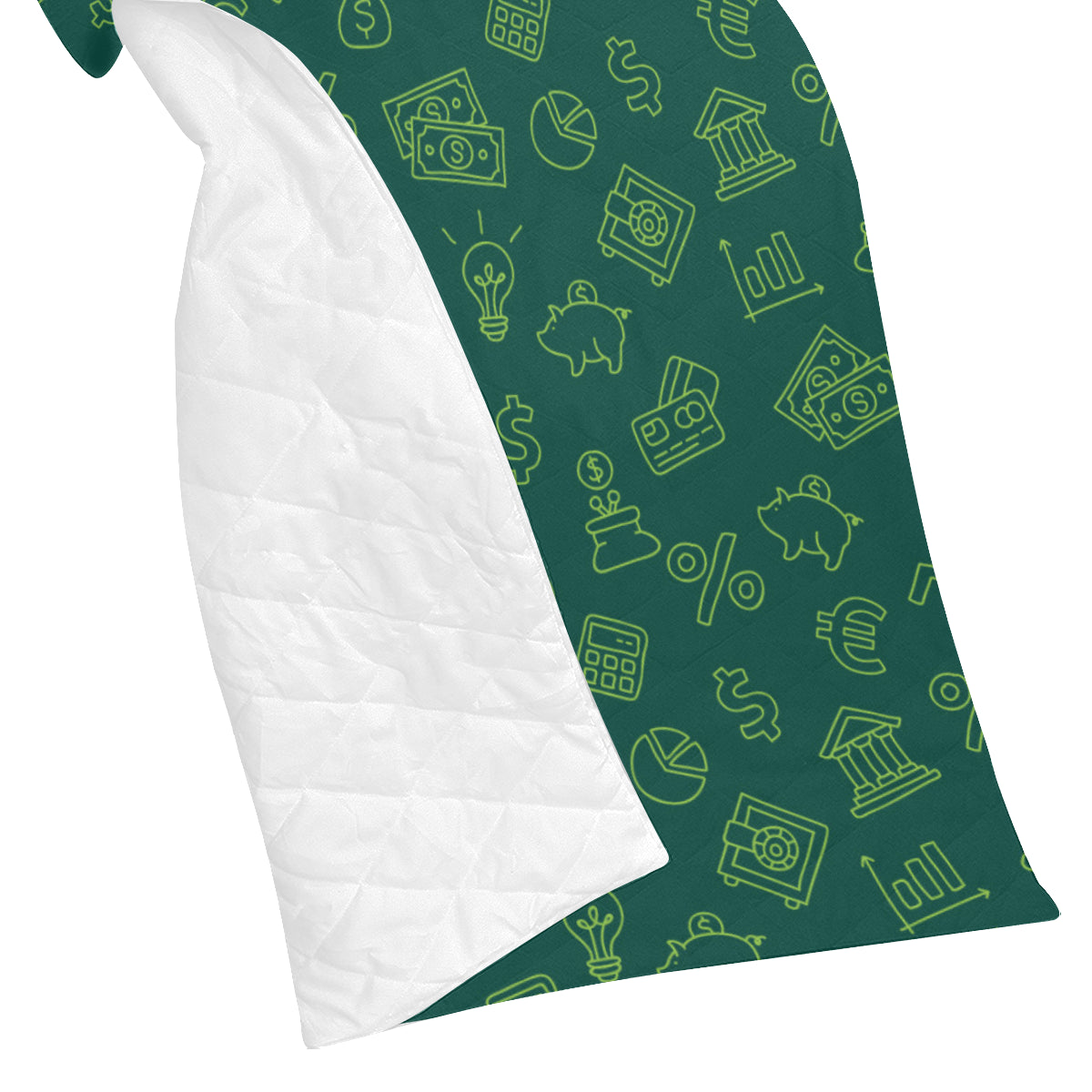 Accounting Financial Pattern Print Design 02 Premium Quilt