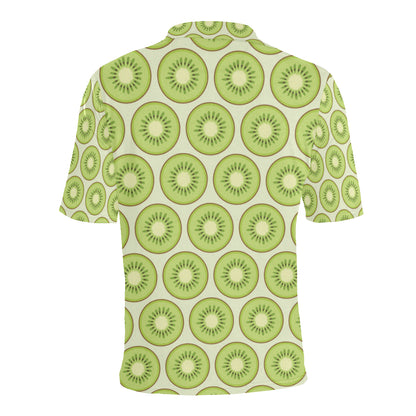 Kiwi Pattern Print Design KW02 Men Polo Shirt