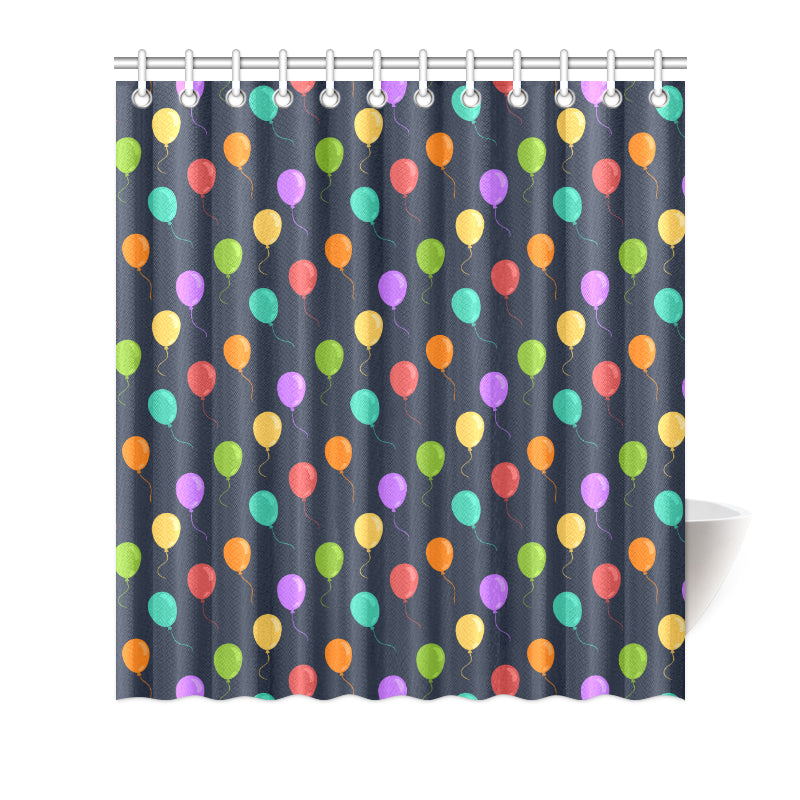 Ballon Colorful Pattern Print Design 03 Shower Curtain